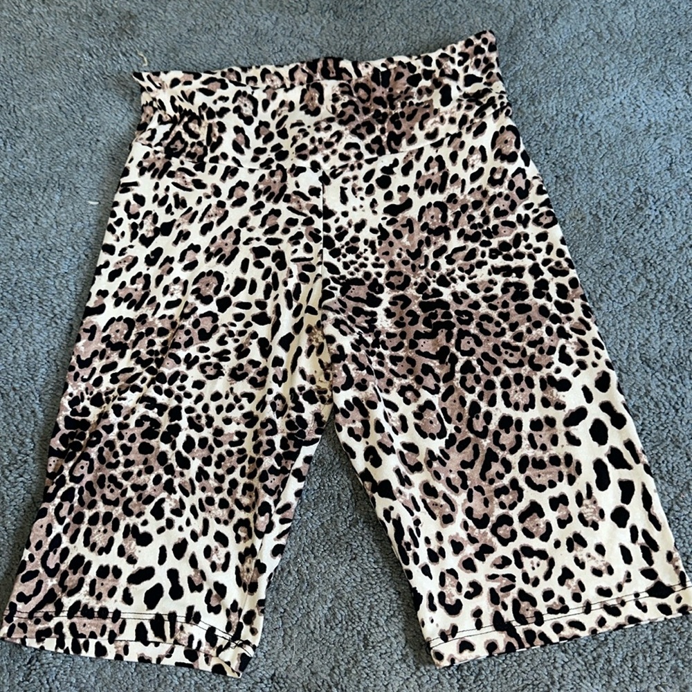Animal Print Biker Shorts